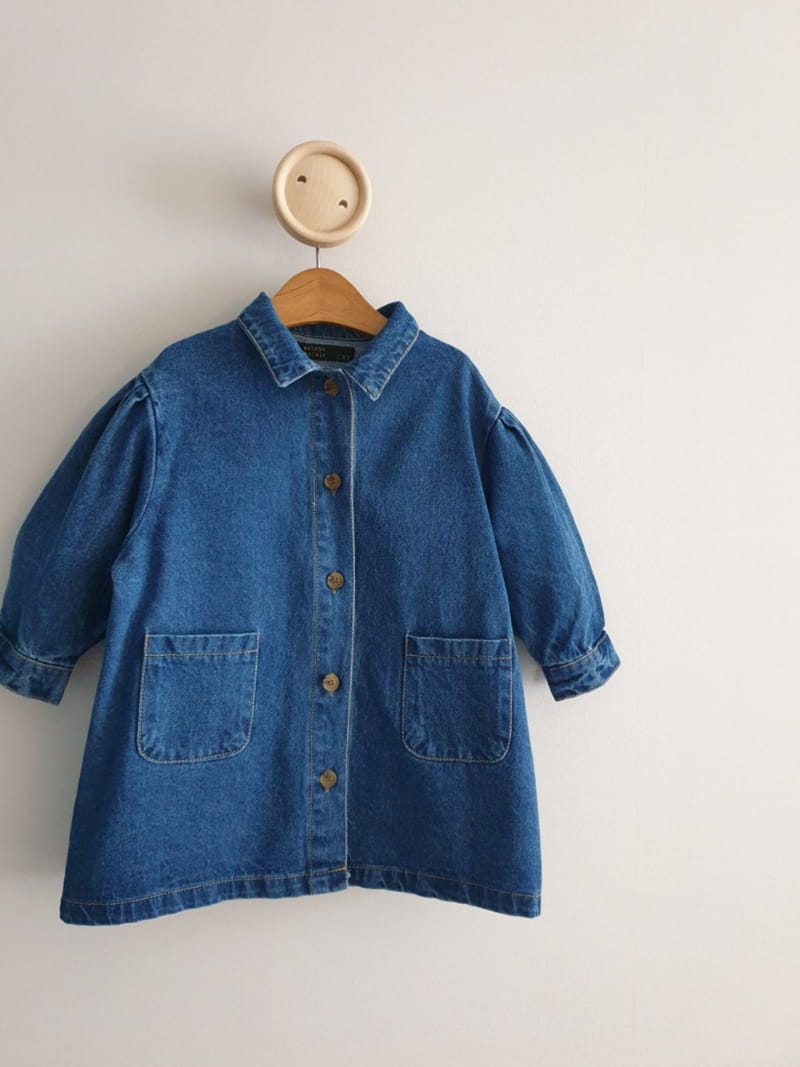 ECLAIR - Korean Children Fashion - #Kfashion4kids - Denim Long Jacket - 5