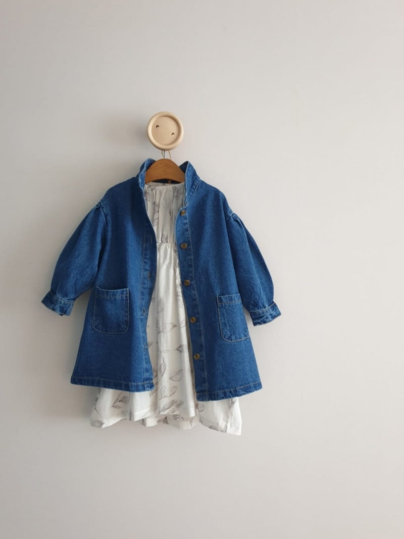 ECLAIR - Korean Children Fashion - #Kfashion4kids - Denim Long Jacket - 8