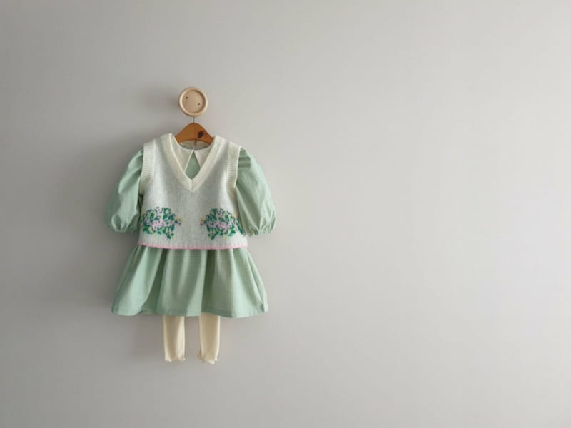 ECLAIR - Korean Children Fashion - #Kfashion4kids - Bucket Knit Vest - 2