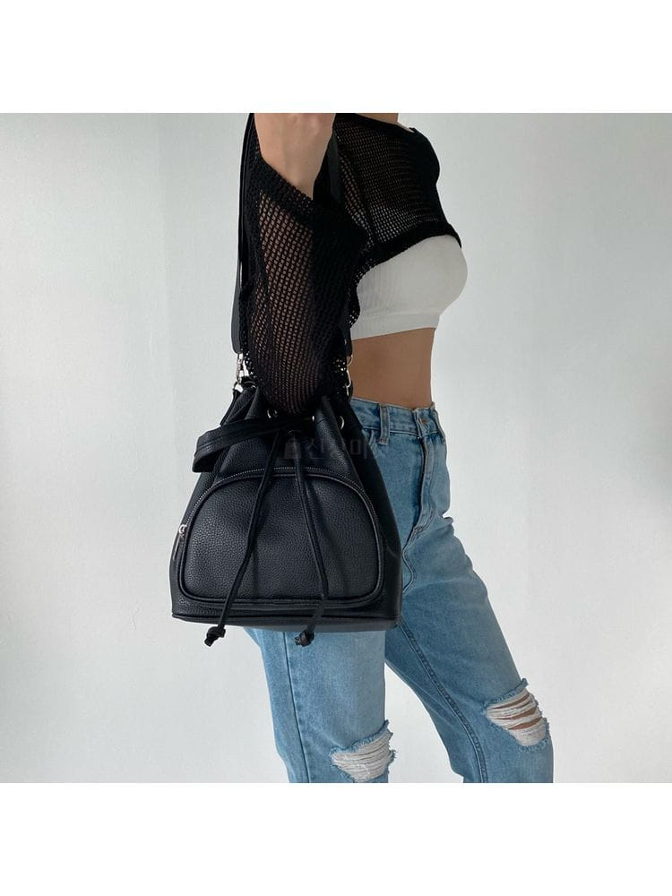 EVENDAYS - Korean Children Fashion - #Kfashion4kids - Zipper Round Bucket Bag