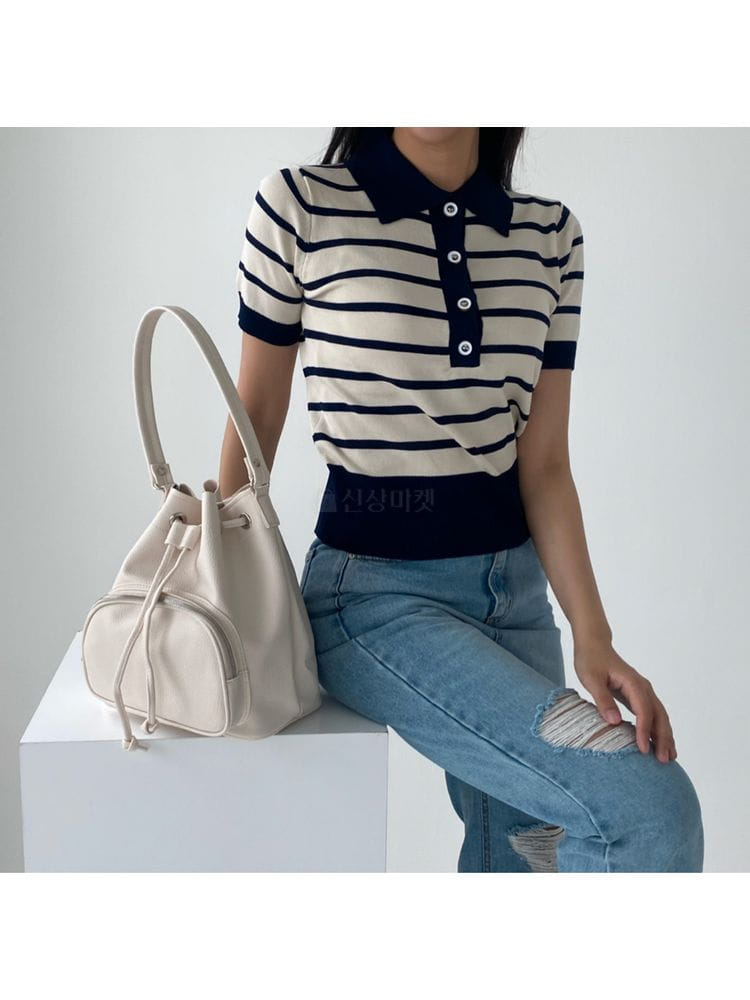 EVENDAYS - Korean Children Fashion - #Kfashion4kids - Zipper Round Bucket Bag - 3