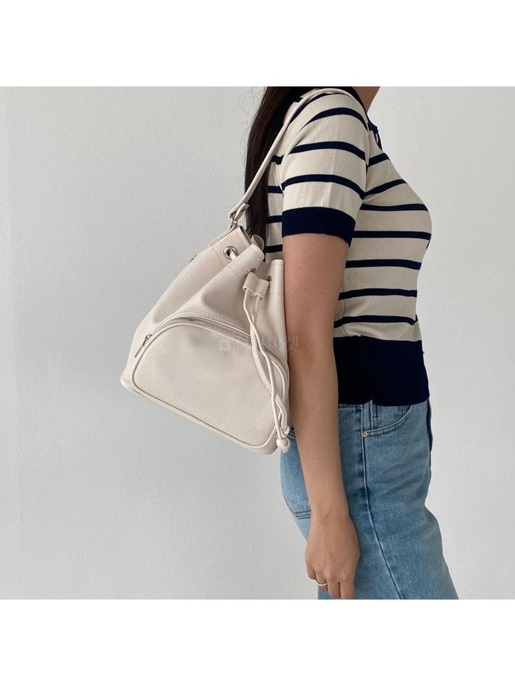 EVENDAYS - Korean Children Fashion - #Kfashion4kids - Zipper Round Bucket Bag - 4