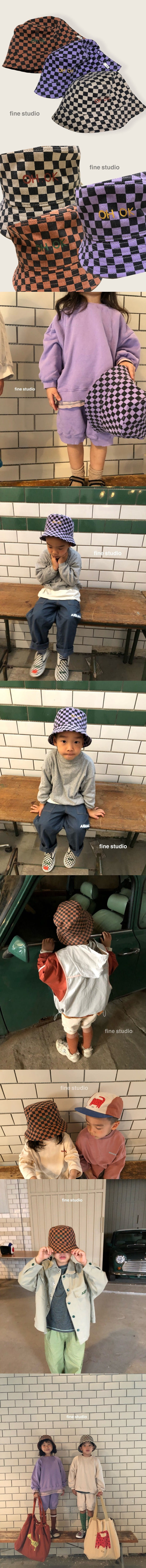 FINE STUDIO - Korean Children Fashion - #Kfashion4kids - Chess Bucket Hat