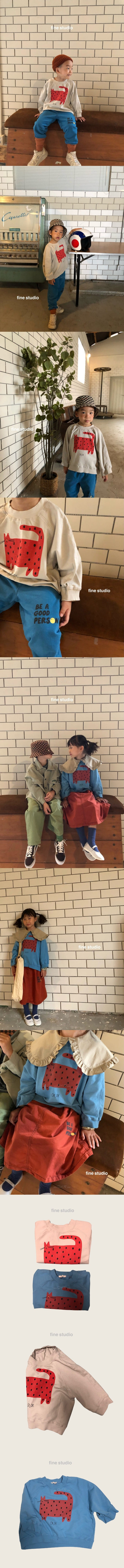 FINE STUDIO - Korean Children Fashion - #Kfashion4kids - Meow Sweatshirt