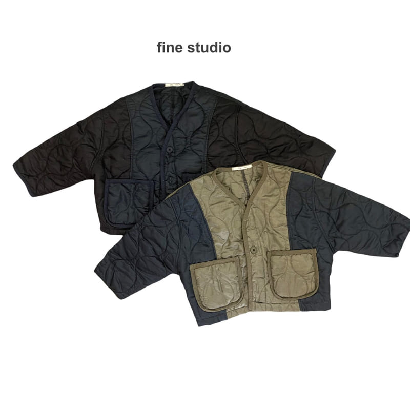 FINE STUDIO - Korean Children Fashion - #Kfashion4kids - Balance Quilting Jacket with Mom