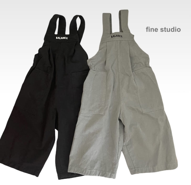 FINE STUDIO - Korean Children Fashion - #Kfashion4kids - Balance Dungarees Pants with Mom
