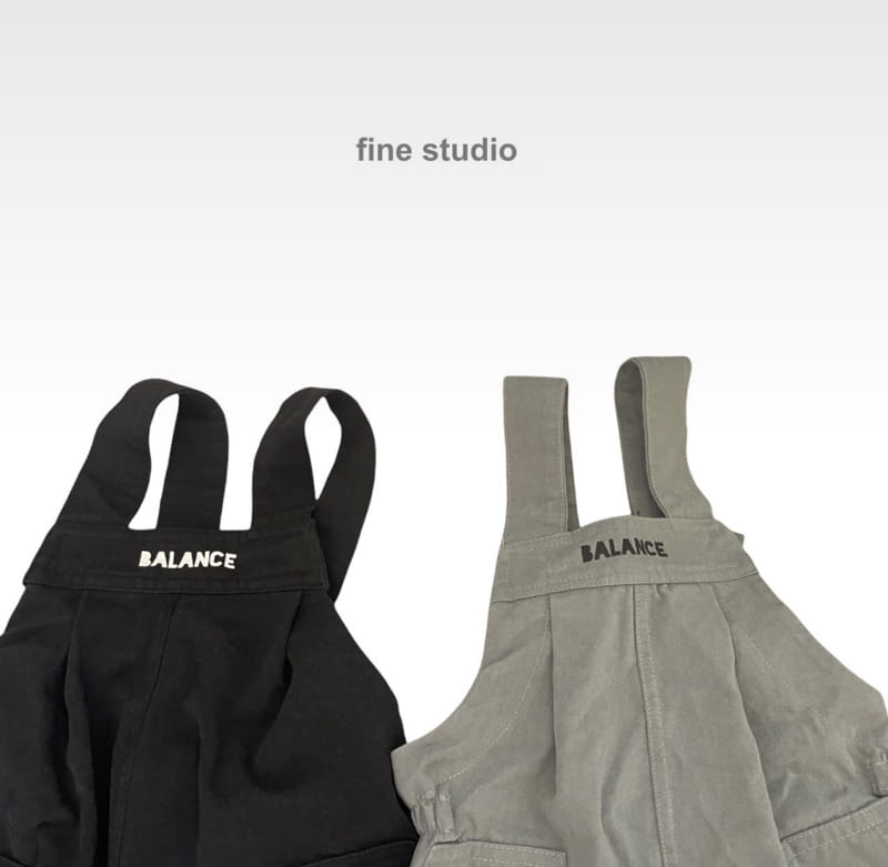 FINE STUDIO - Korean Children Fashion - #Kfashion4kids - Balance Dungarees Pants with Mom - 2