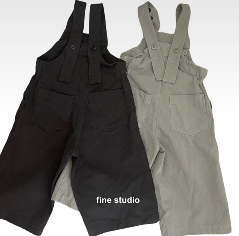 FINE STUDIO - Korean Children Fashion - #Kfashion4kids - Balance Dungarees Pants with Mom - 3