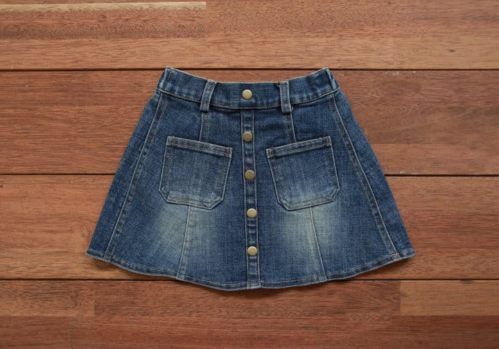 FLO - Korean Children Fashion - #Kfashion4kids - Sunny Denim Skirt - 3
