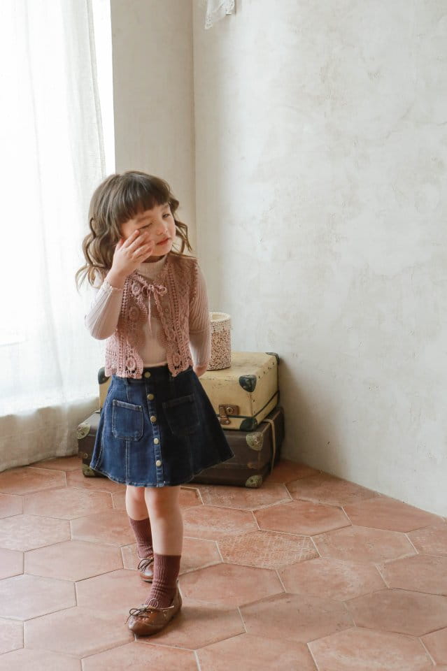 FLO - Korean Children Fashion - #Kfashion4kids - Sunny Denim Skirt - 6