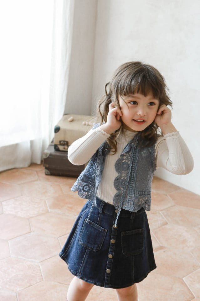 FLO - Korean Children Fashion - #Kfashion4kids - Sunny Denim Skirt - 7