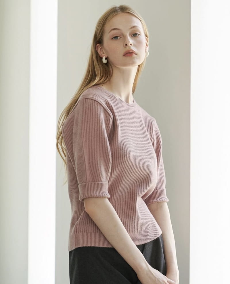 FLOATY - Korean Children Fashion - #Kfashion4kids - Pomi Rib Round Knit