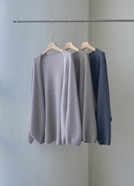 FLOATY - Korean Children Fashion - #Kfashion4kids - Raccoon Mauve Shawl Cardigan - 10