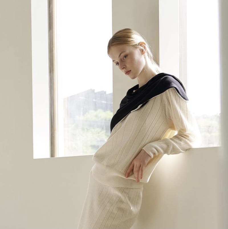 FLOATY - Korean Children Fashion - #Kfashion4kids - Holgament Ember Round Knit Skirt