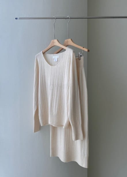 FLOATY - Korean Children Fashion - #Kfashion4kids - Holgament Ember Round Knit Skirt - 6