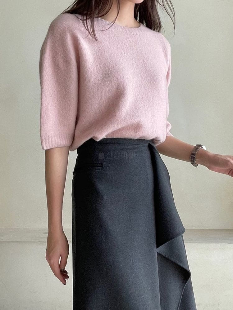 FLOATY - Korean Children Fashion - #Kfashion4kids - Holgament Rodder Round Knit
