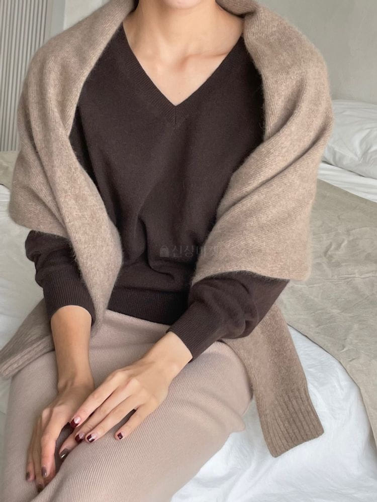 FLOATY - Korean Children Fashion - #Kfashion4kids - Harmony V Neck Knit - 3