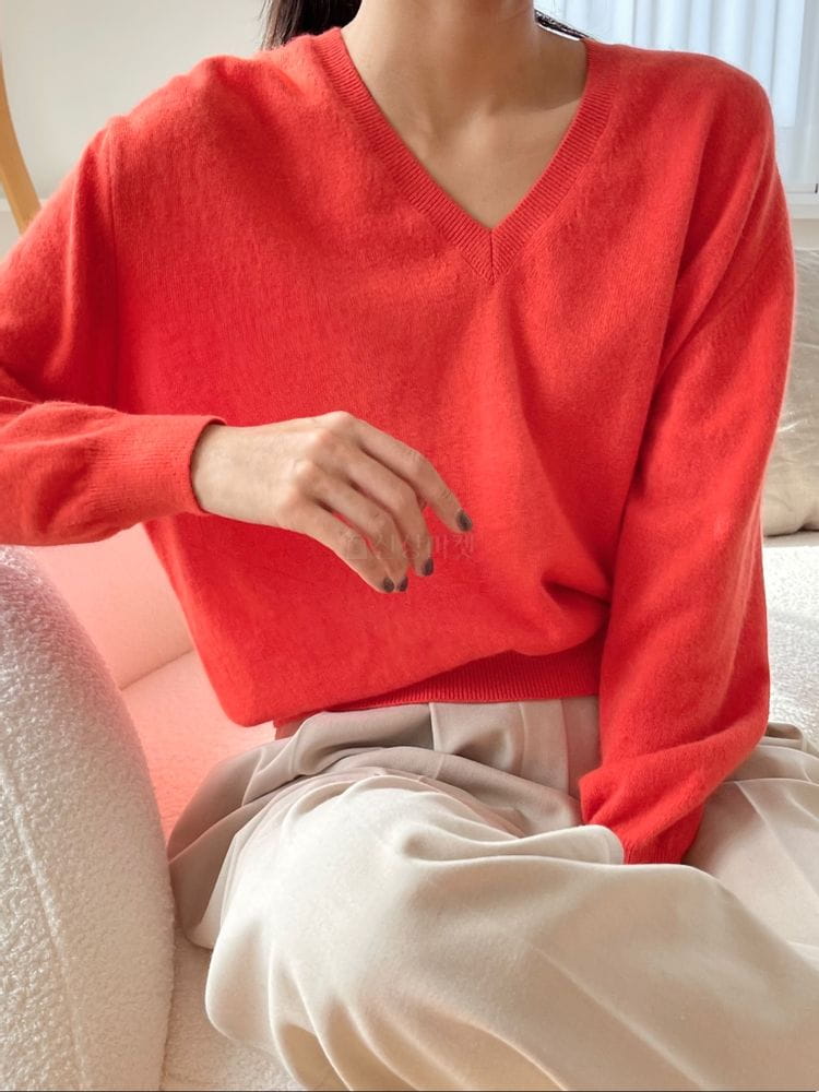 FLOATY - Korean Children Fashion - #Kfashion4kids - Harmony V Neck Knit - 4