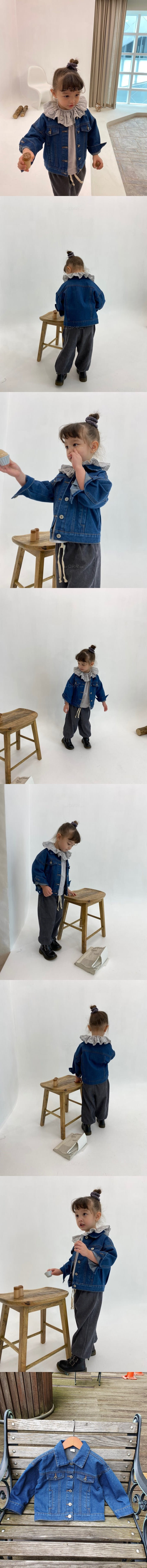 FLOWER J - Korean Children Fashion - #Kfashion4kids - Span Denim Jacket