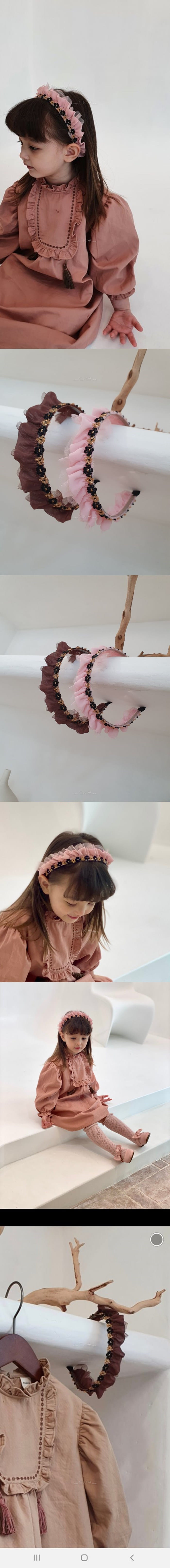 FLOWER J - Korean Children Fashion - #Kfashion4kids - Gold Strap Hairband