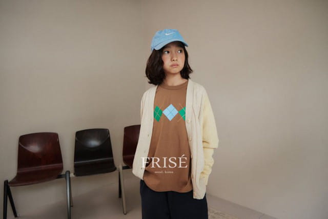 FRISE - Korean Children Fashion - #Kfashion4kids - Argyle Short Sleeves with Mom - 5