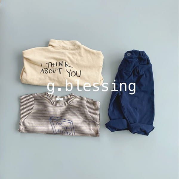 G BLESSING - Korean Children Fashion - #Kfashion4kids - Record Stripes Tee - 7