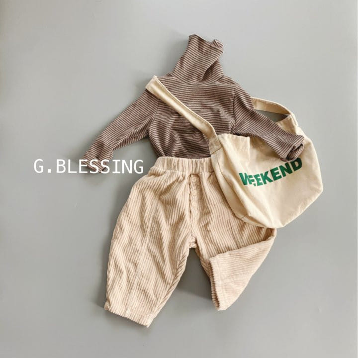 G BLESSING - Korean Children Fashion - #Kfashion4kids - Roro Stripes Turtleneck Tee - 10