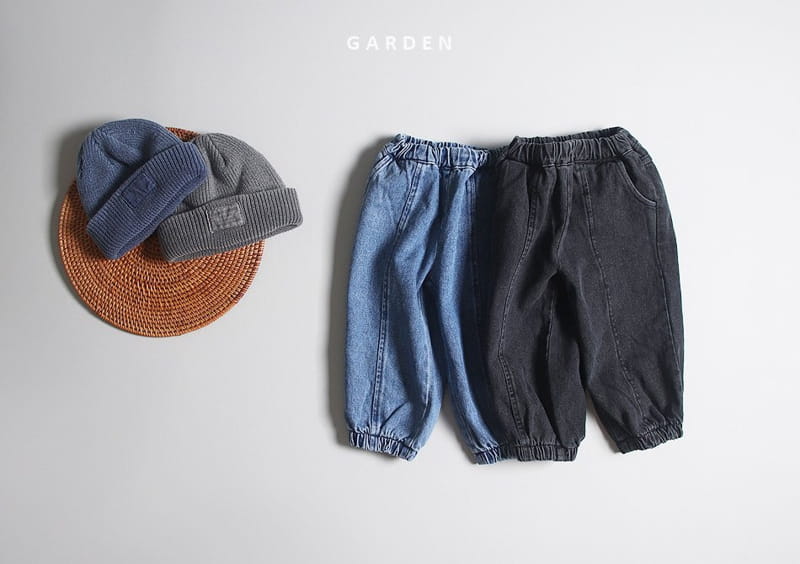 GARDEN - Korean Children Fashion - #Kfashion4kids - Stitch Denim Pants
