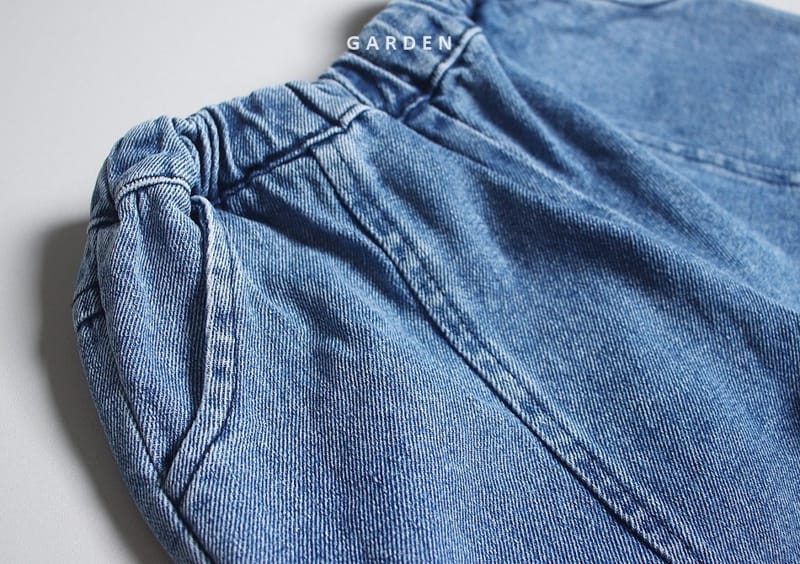 GARDEN - Korean Children Fashion - #Kfashion4kids - Stitch Denim Pants - 6