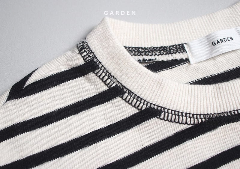 GARDEN - Korean Children Fashion - #Kfashion4kids - Stitch Stripe & Solid Tee - 12