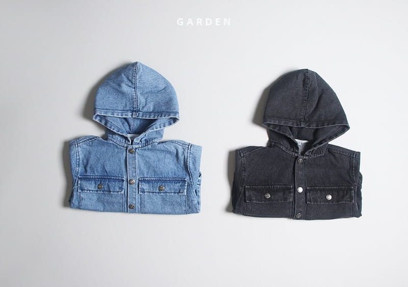 GARDEN - Korean Children Fashion - #Kfashion4kids - Hood Denim Shirt - 2