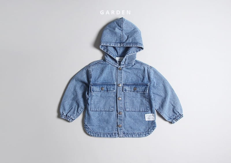 GARDEN - Korean Children Fashion - #Kfashion4kids - Hood Denim Shirt - 4