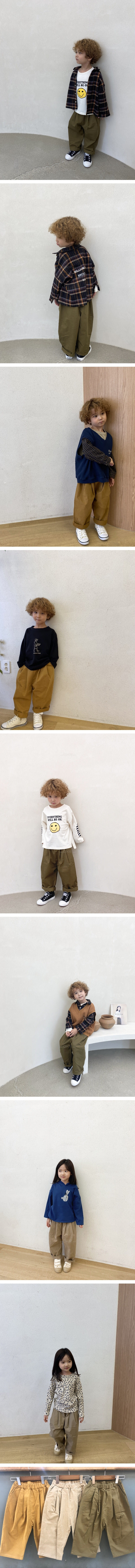 GREEN TOMATO - Korean Children Fashion - #Kfashion4kids - Solid Pintuck Pants