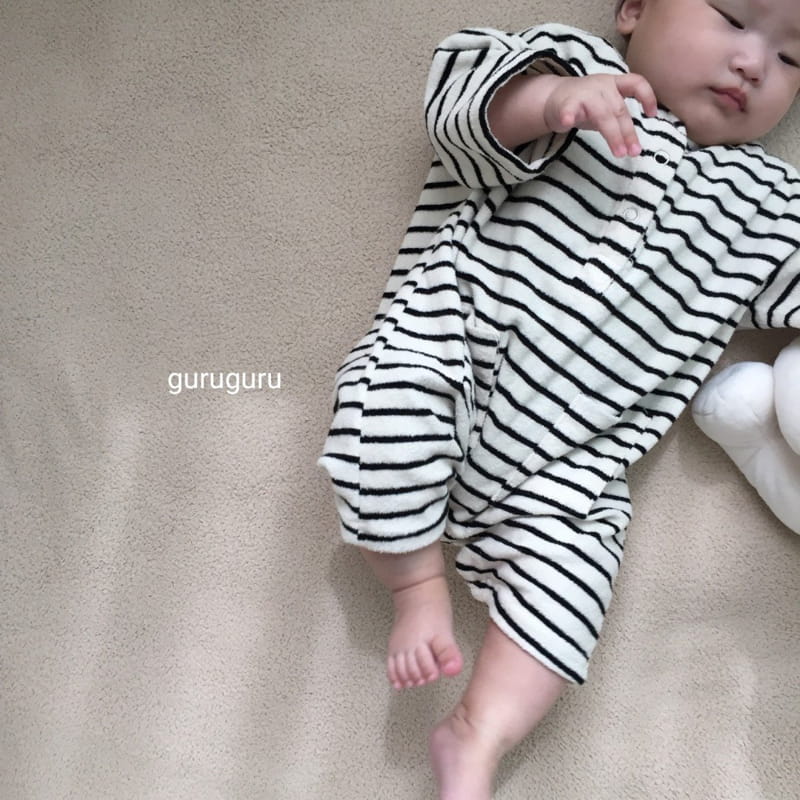 GURU GURU - Korean Children Fashion - #Kfashion4kids - Stripes Terry Bodysuit - 11