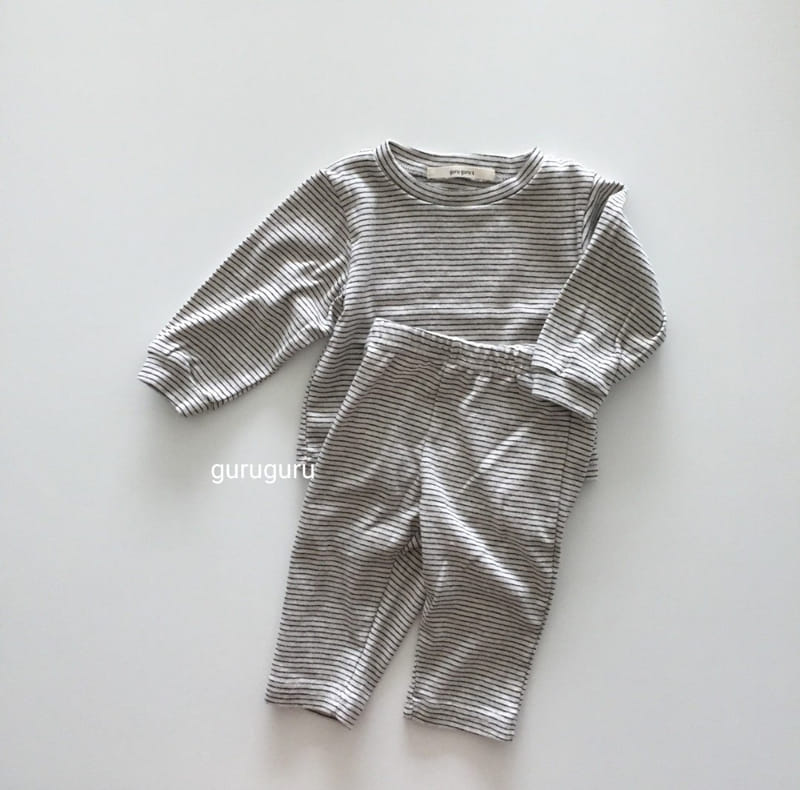 GURU GURU - Korean Children Fashion - #Kfashion4kids - Stripes Easywear - 2