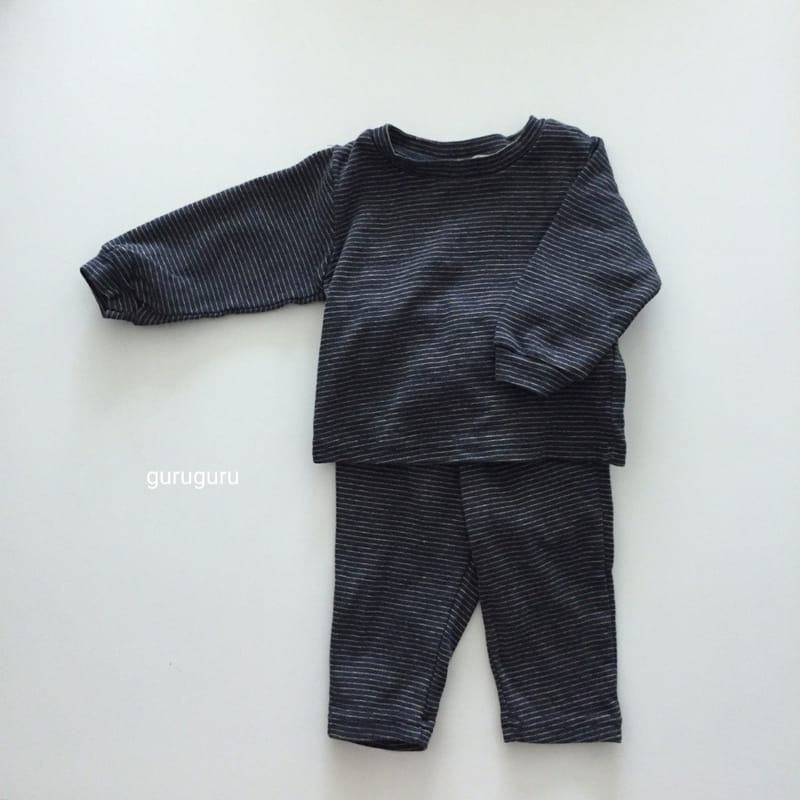 GURU GURU - Korean Children Fashion - #Kfashion4kids - Stripes Easywear - 6