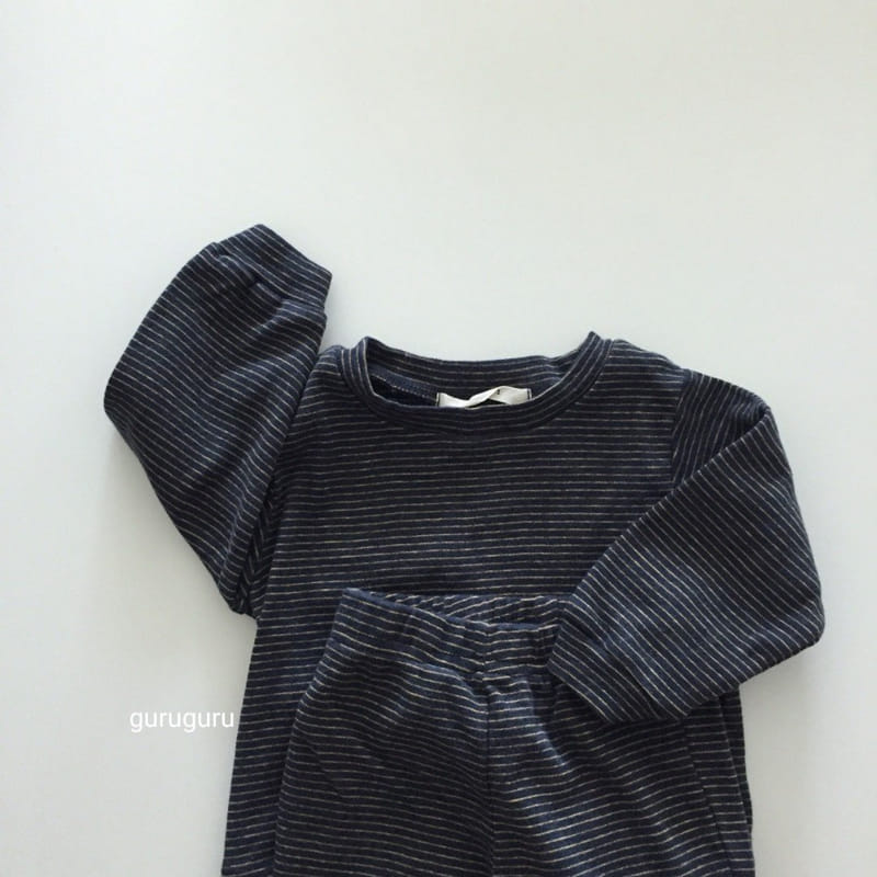 GURU GURU - Korean Children Fashion - #Kfashion4kids - Stripes Easywear - 7