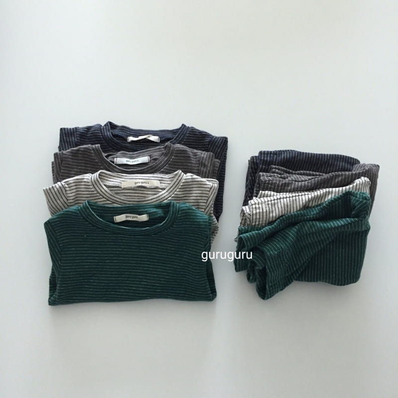 GURU GURU - Korean Children Fashion - #Kfashion4kids - Stripes Easywear - 8