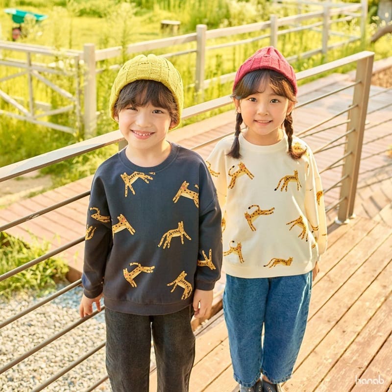 HANAB - Korean Children Fashion - #Kfashion4kids - Cheeetah Sweatshirt - 6