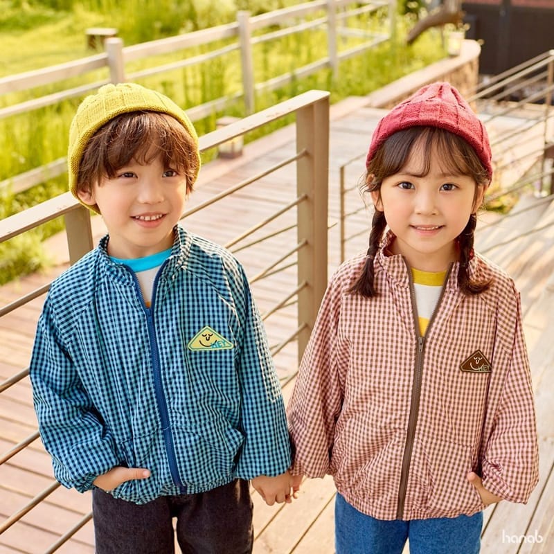 HANAB - Korean Children Fashion - #Kfashion4kids - Check Zip-up Jacket - 2