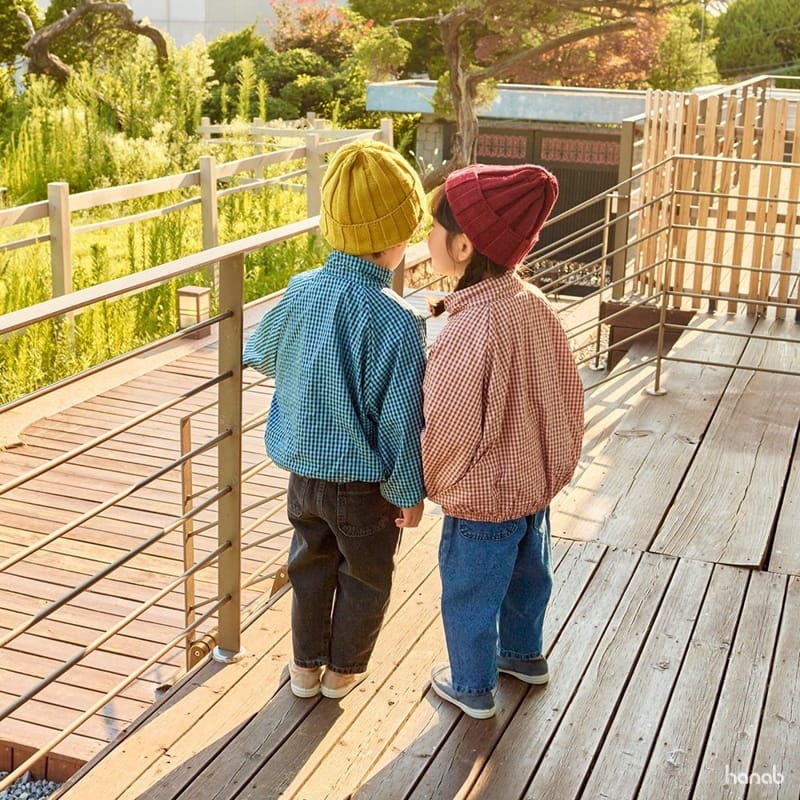 HANAB - Korean Children Fashion - #Kfashion4kids - Check Zip-up Jacket - 3
