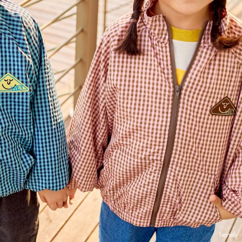 HANAB - Korean Children Fashion - #Kfashion4kids - Check Zip-up Jacket - 5