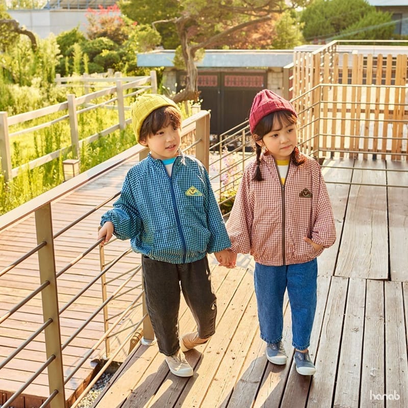 HANAB - Korean Children Fashion - #Kfashion4kids - Check Zip-up Jacket - 6
