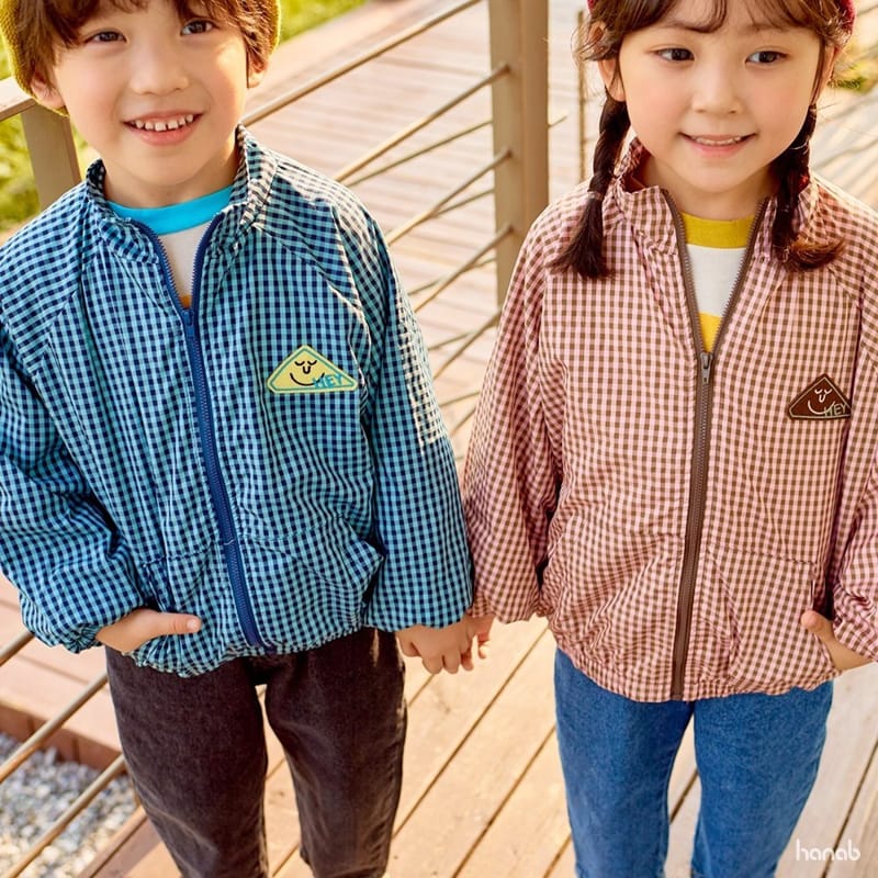 HANAB - Korean Children Fashion - #Kfashion4kids - Check Zip-up Jacket - 8