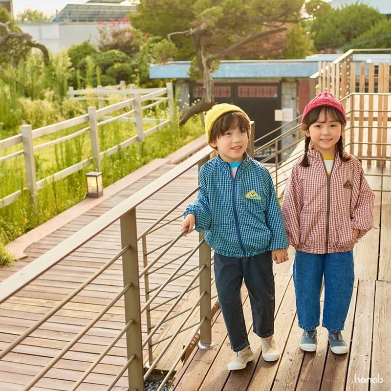 HANAB - Korean Children Fashion - #Kfashion4kids - Check Zip-up Jacket - 9