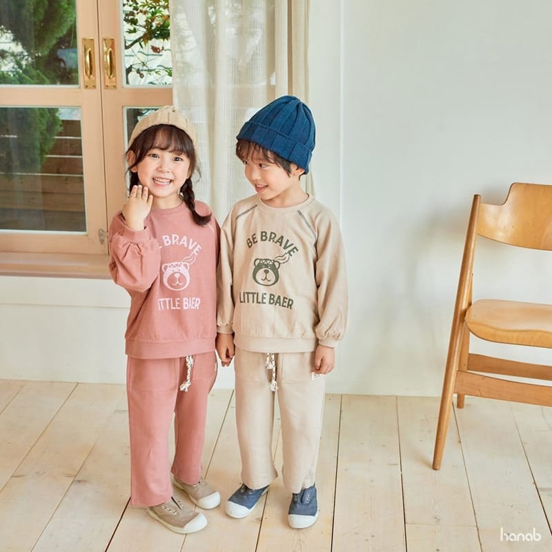 HANAB - Korean Children Fashion - #Kfashion4kids - Brave Top Bottom Set - 4