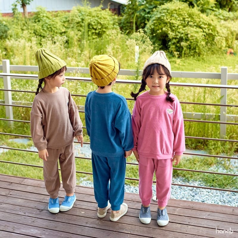 HANAB - Korean Children Fashion - #Kfashion4kids - Bookle Bear Top Bottom Set - 3