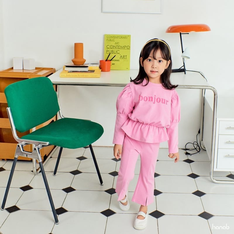 HANAB - Korean Children Fashion - #Kfashion4kids - Bonjour Top Bottom Set - 11