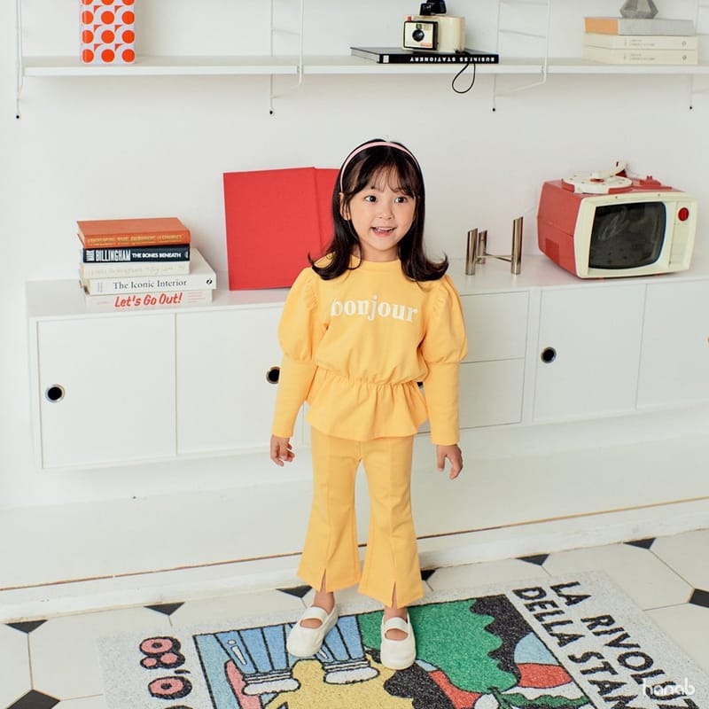 HANAB - Korean Children Fashion - #Kfashion4kids - Bonjour Top Bottom Set - 12