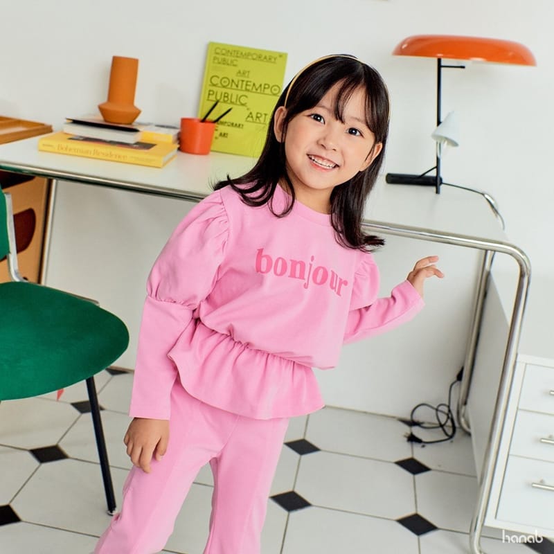 HANAB - Korean Children Fashion - #Kfashion4kids - Bonjour Top Bottom Set - 6
